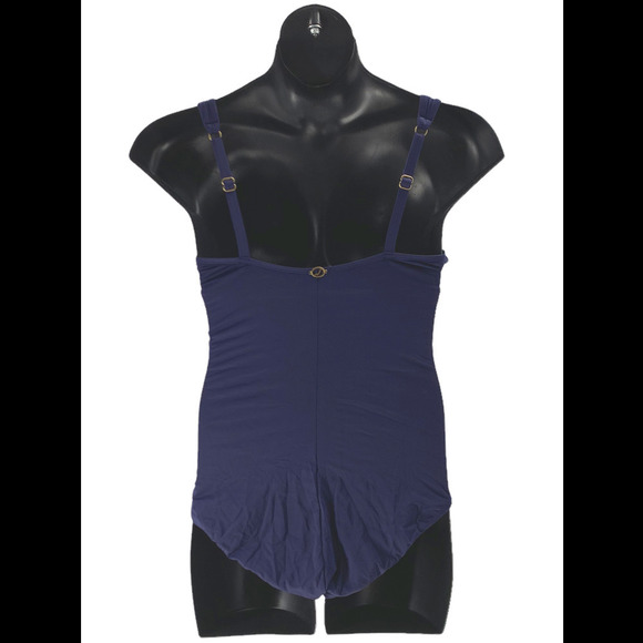 Jantzen Solid Surplice Maillot One-Piece Swimsuit Mare - Regular - Picture 2 of 3